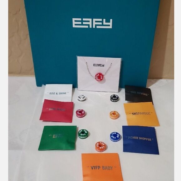 Effy Jewelry - 5 Carnival Barrel Of FUN Charms Red Barrel & Necklace & 4 Barrels PINK WHITE BLU